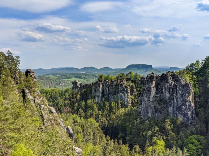 Schrammsteine, Aussicht und Wandern bei Bad Schandau